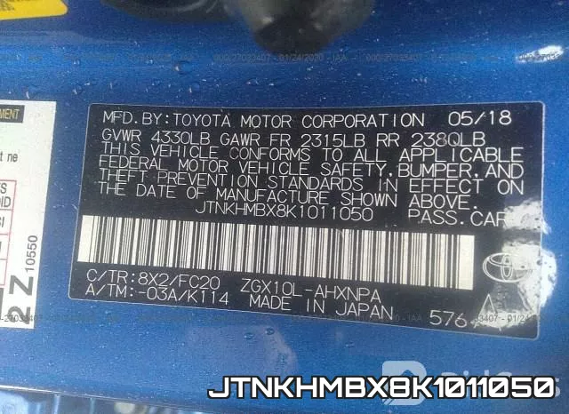 JTNKHMBX8K1011050 фото 6
