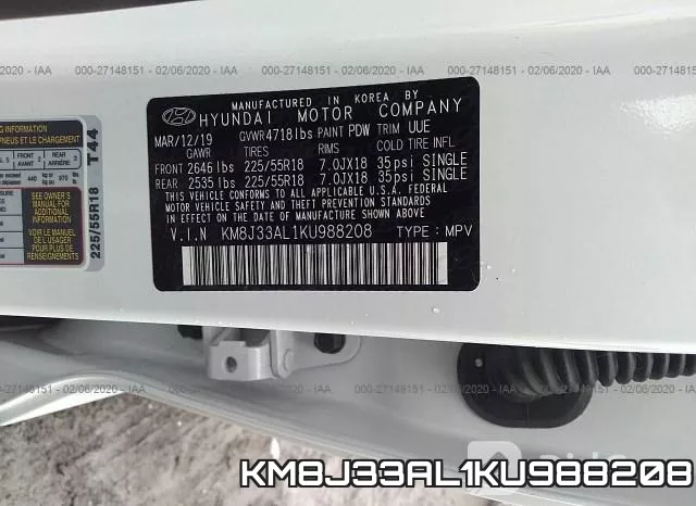 KM8J33AL1KU988208 фото 9
