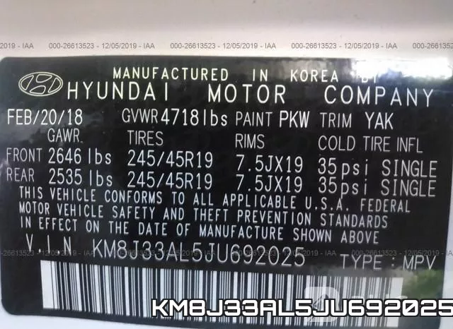 KM8J33AL5JU692025 фото 8