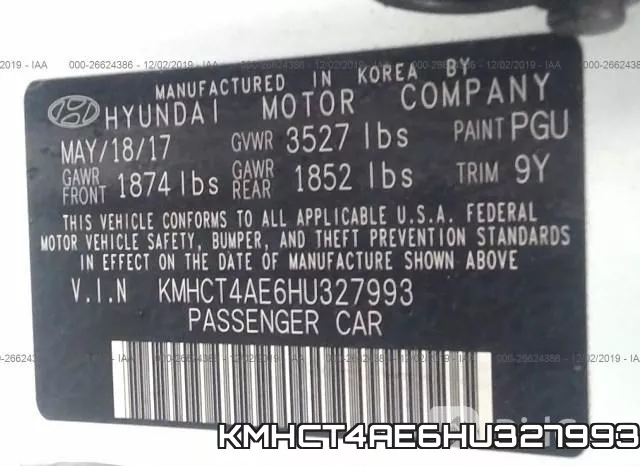KMHCT4AE6HU327993 фото 8