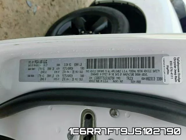 1C6RR7FT9JS102790 фото 2