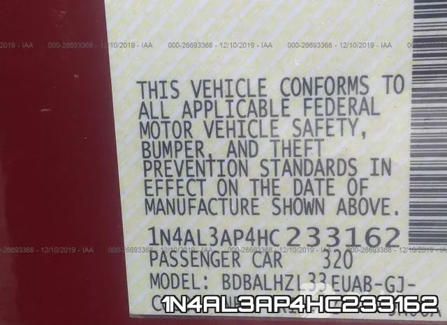 1N4AL3AP4HC233162 фото 7