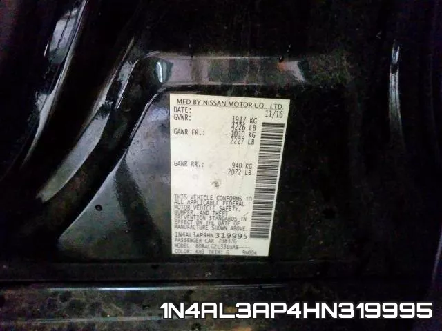 1N4AL3AP4HN319995 фото 2