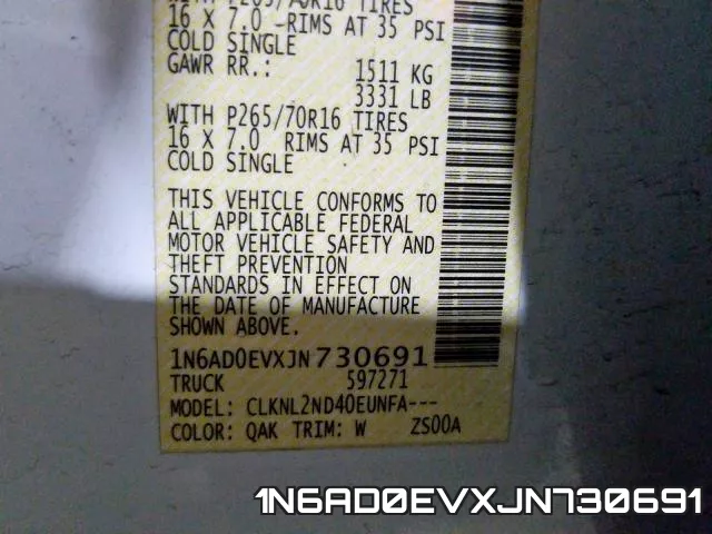 1N6AD0EVXJN730691 фото 2