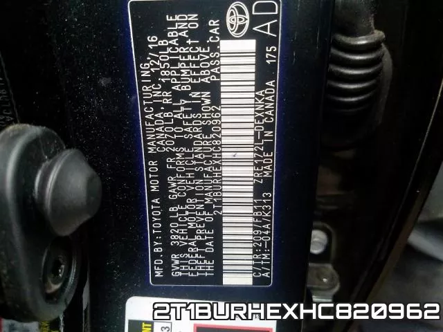 2T1BURHEXHC820962 фото 2