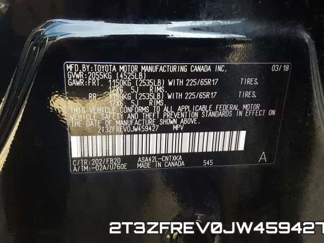 2T3ZFREV0JW459427 фото 2