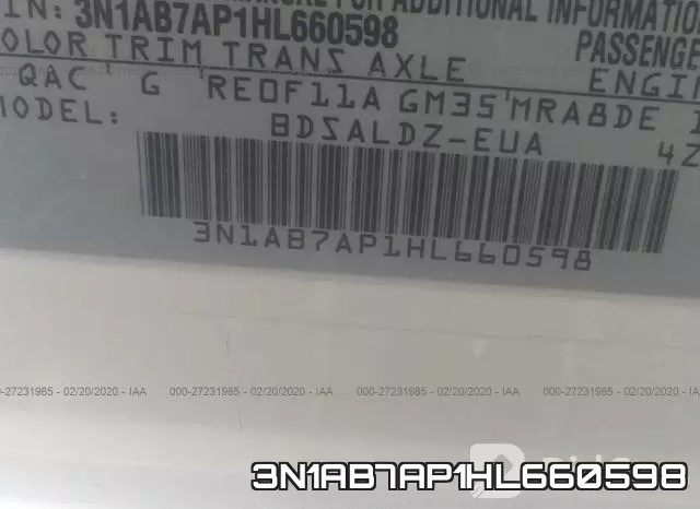 3N1AB7AP1HL660598 фото 9
