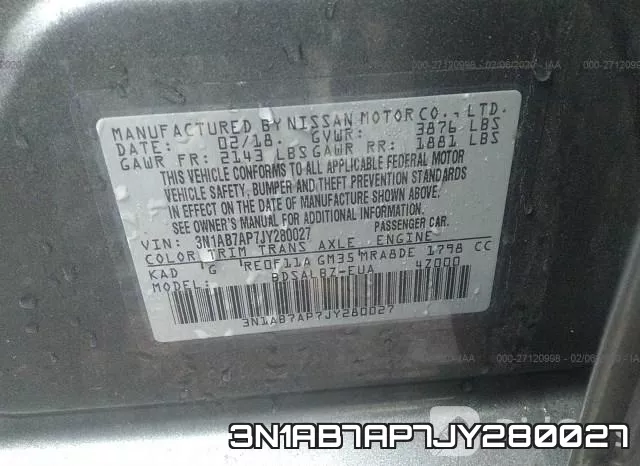 3N1AB7AP7JY280027 фото 9