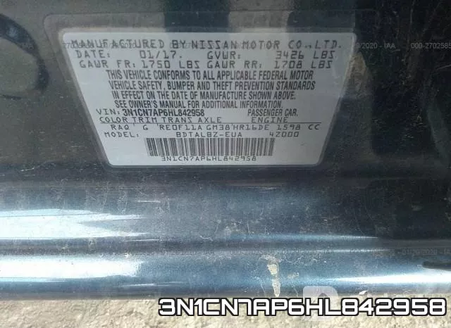 3N1CN7AP6HL842958 фото 7