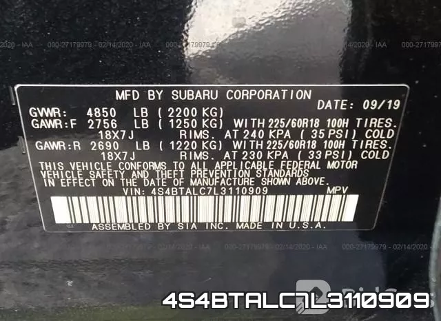 4S4BTALC7L3110909 фото 7