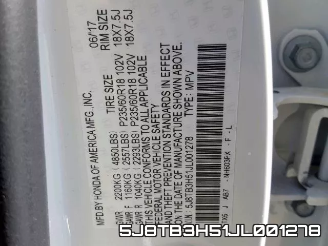 5J8TB3H51JL001278 фото 2