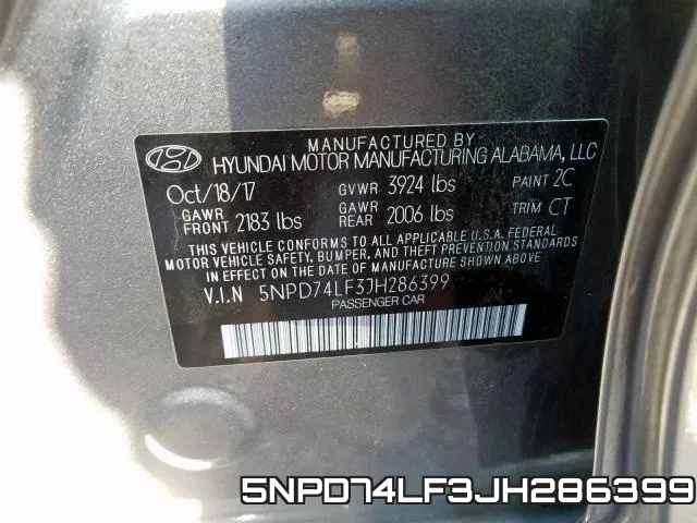 5NPD74LF3JH286399 фото 2