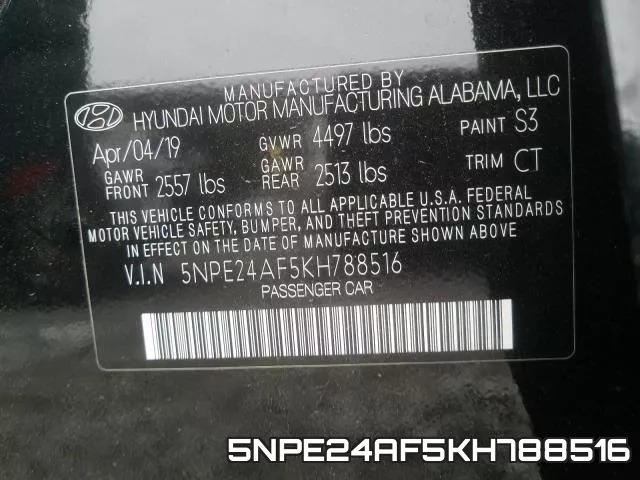 5NPE24AF5KH788516 фото 2