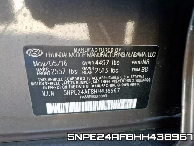 5NPE24AF8HH438967 фото 2