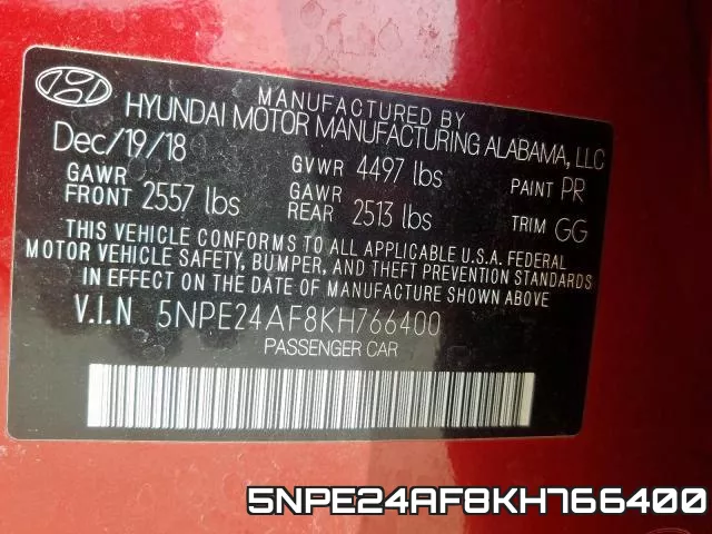 5NPE24AF8KH766400 фото 2