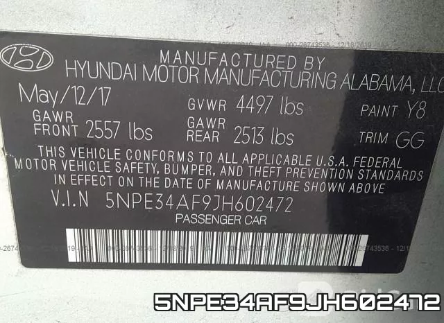 5NPE34AF9JH602472 фото 8