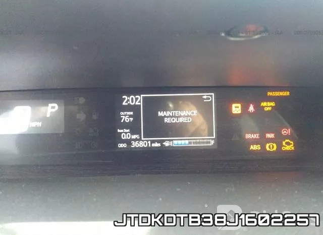 JTDKDTB38J1602257 фото 6