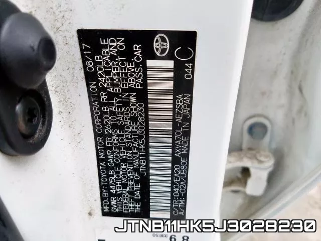 JTNB11HK5J3028230 фото 2