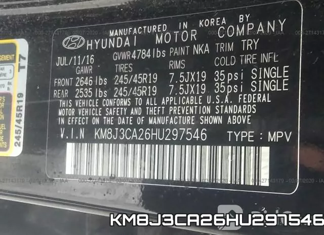 KM8J3CA26HU297546 фото 7