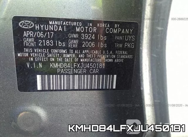 KMHD84LFXJU450181 фото 8