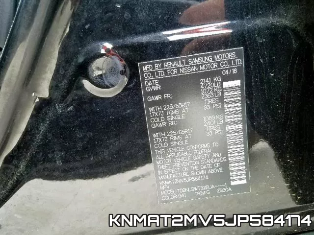 KNMAT2MV5JP584174 фото 2