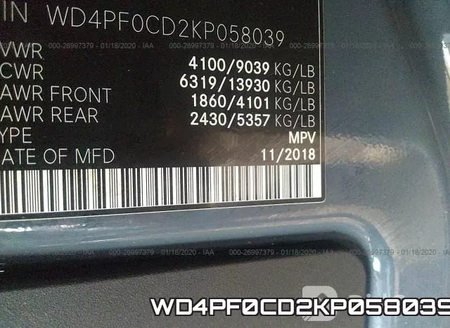 WD4PF0CD2KP058039 фото 8