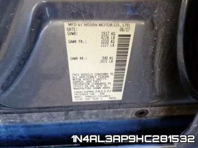 1N4AL3AP9HC281532 фото 2