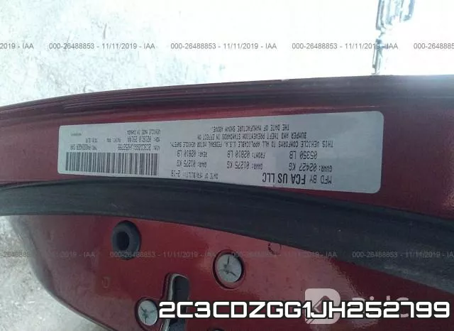 2C3CDZGG1JH252799 фото 6
