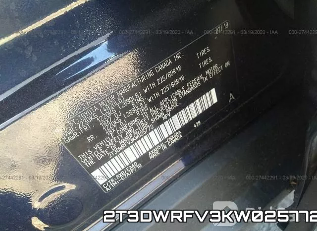 2T3DWRFV3KW025772 фото 6
