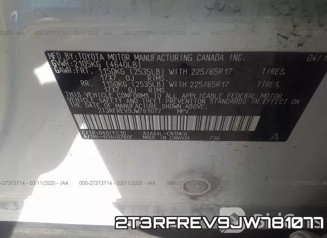 2T3RFREV9JW781077 фото 8