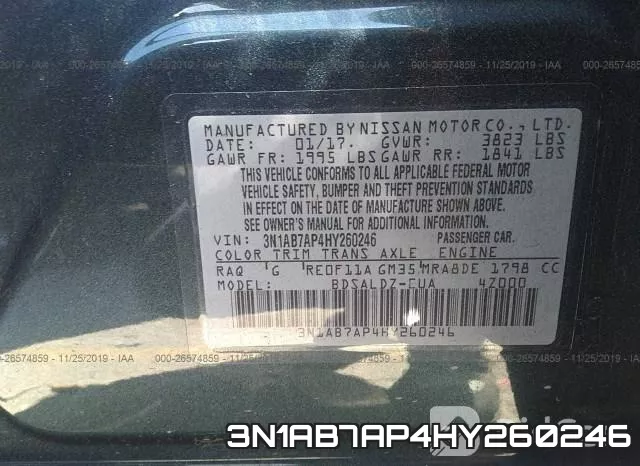 3N1AB7AP4HY260246 фото 5