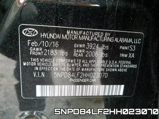 5NPD84LF2HH023070 фото 2