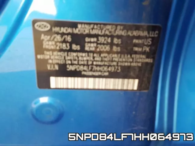 5NPD84LF7HH064973 фото 2