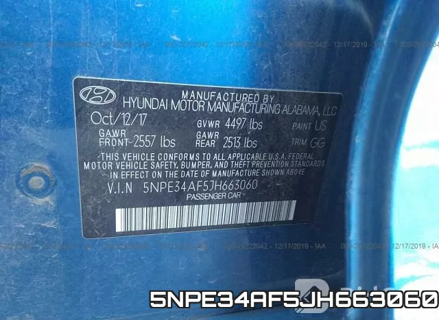 5NPE34AF5JH663060 фото 8