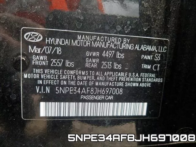 5NPE34AF8JH697008 фото 2