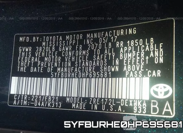 5YFBURHE0HP695681 фото 6