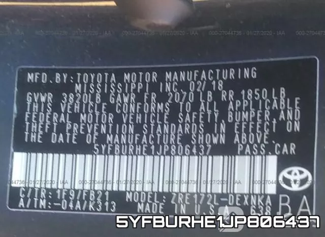 5YFBURHE1JP806437 фото 6