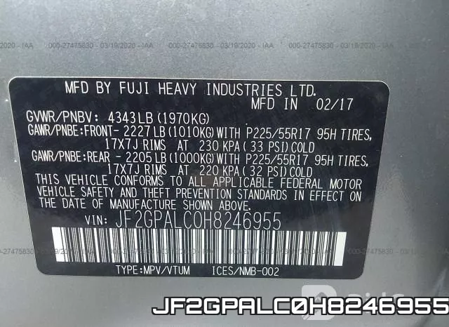 JF2GPALC0H8246955 фото 7