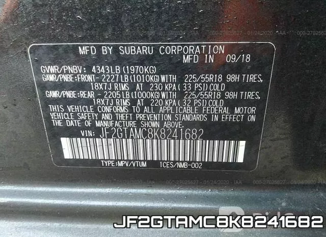 JF2GTAMC8K8241682 фото 7