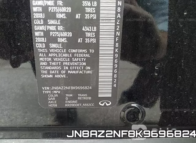 JN8AZ2NF8K9696824 фото 8