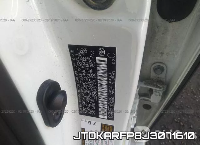 JTDKARFP8J3071610 фото 6