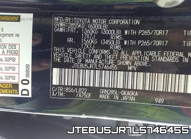 JTEBU5JR7L5746455 фото 9