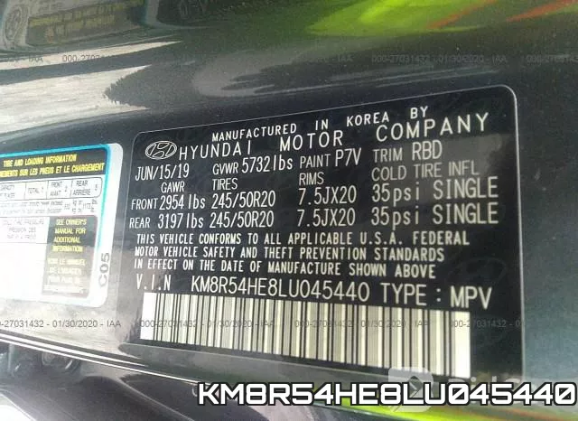 KM8R54HE8LU045440 фото 8