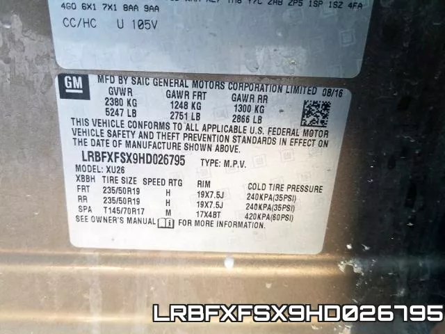 LRBFXFSX9HD026795 фото 2
