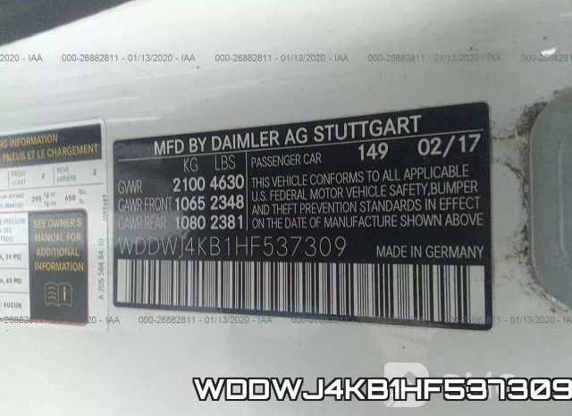 WDDWJ4KB1HF537309 фото 9