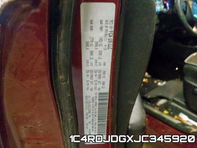 1C4RDJDGXJC345920 фото 2