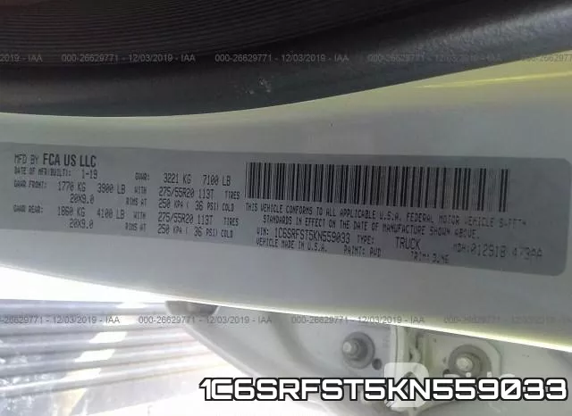 1C6SRFST5KN559033 фото 10