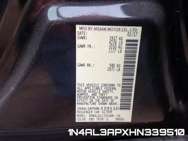 1N4AL3APXHN339510 фото 2