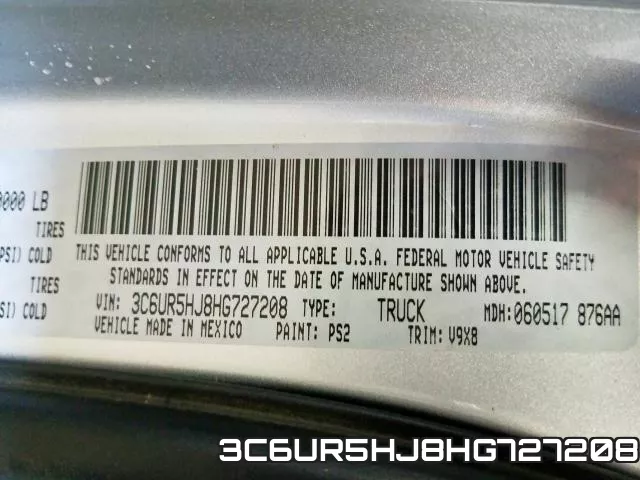 3C6UR5HJ8HG727208 фото 2