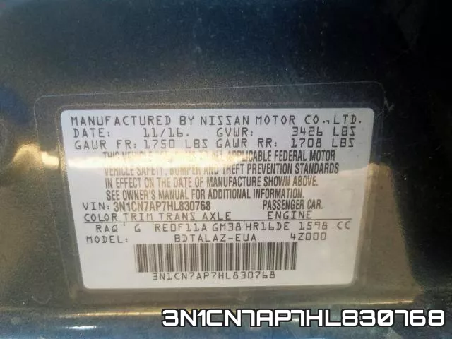 3N1CN7AP7HL830768 фото 2